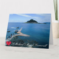 Coração Personalizado St Michaels Mount Cornwall c