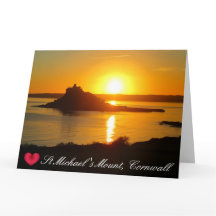 Coração Personalizado St Michaels Mount Cornwall P