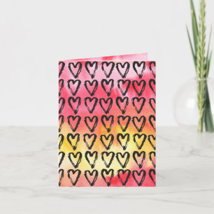 Cartão Coração pintado, Amor Verdadeiro, Dia dos Namorado