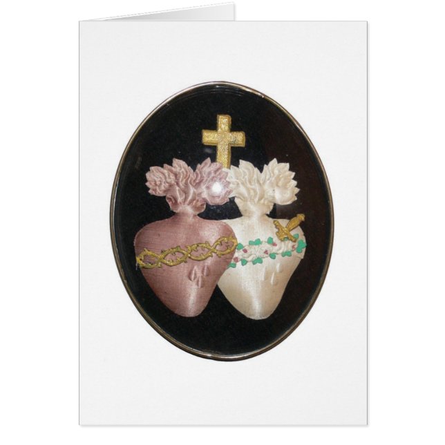 CARTÃO CORAÇÃO SACA E IMMACULADA (Frente)
