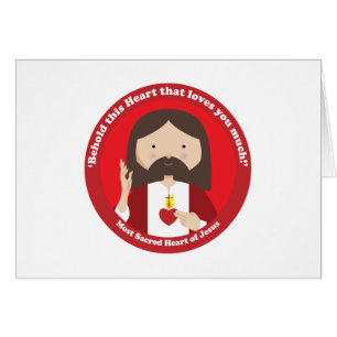 Cartão Coração sagrado de Jesus