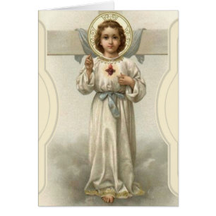 Cartão Coração Sagrado de Jesus Oração Religiosa