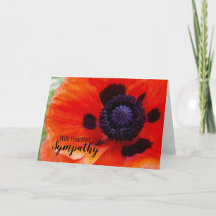 Cartão Coração Simpatia Poppy Floral