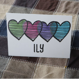 Cartão Corações adoram dia de os namorados retrô fofo