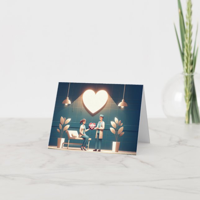 Cartão Corações Ardendo (Frente)