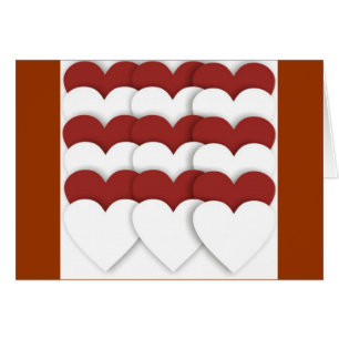 Cartão Corações Clusterizados