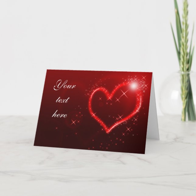 Cartão Corações de Amor (Frente)