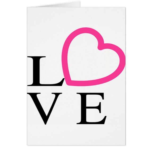 Cartão Corações de Amor (Frente)