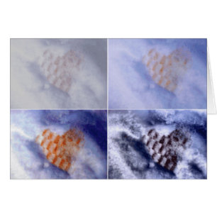 Cartão Corações do pop