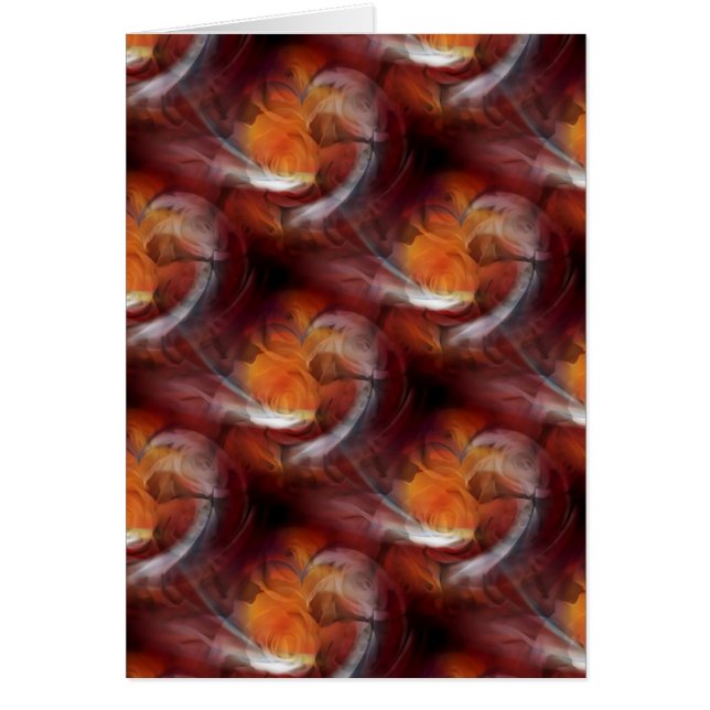 Cartão Corações e Rosas (Frente)