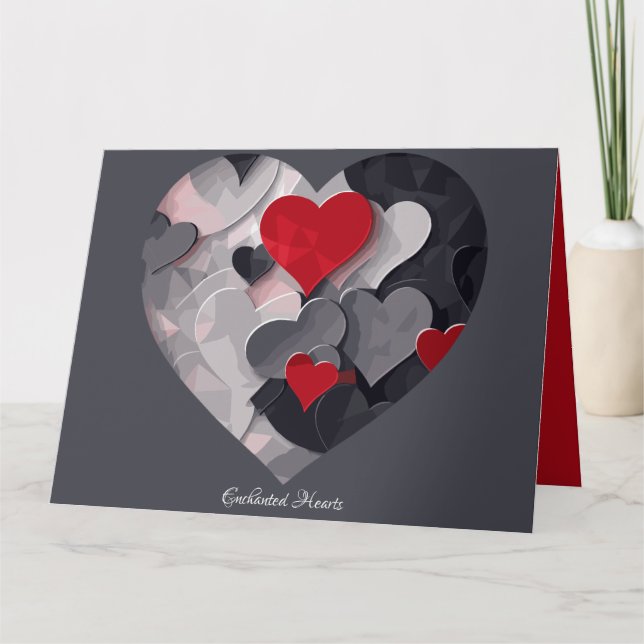 Cartão Corações Enfeitiçados (Frente)