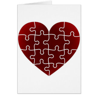 Cartão Corações Enigerados