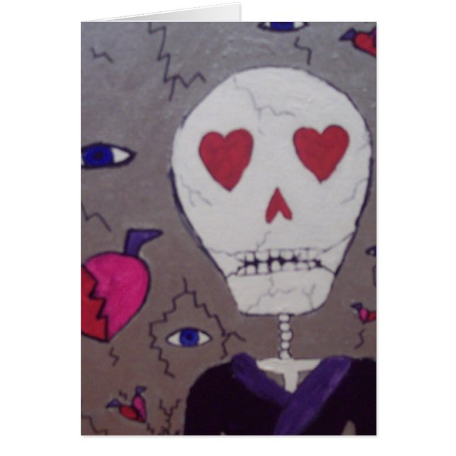 Cartão Corações quebrados e Grimm (Frente)