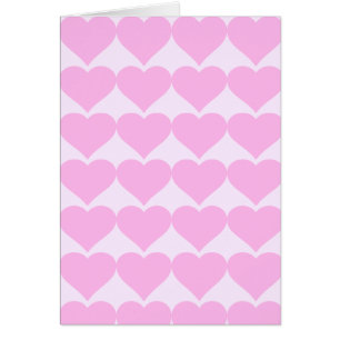 Cartão Corações Rosa,Amor Incondicional_