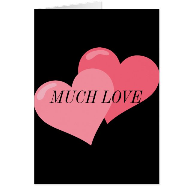 Cartão Corações Rosa Gêmeos (Frente)