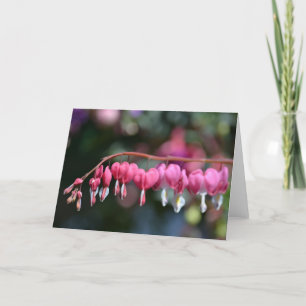 Cartão Corações Sangrentos Flores