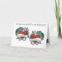 Corações Tatuados, Felicitações de Casamento Tatua