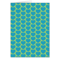 Corações turquesas