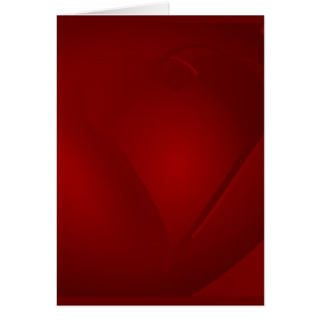 Cartão Corações Vermelhos Sanguíneos (Frente)