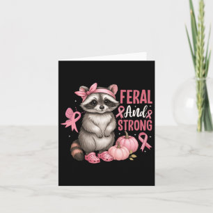 Cartão Coragem De Frisas Rosa Feral E Forte