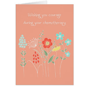 Cartão coragem durante a quimioterapia