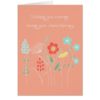 Cartão coragem durante a quimioterapia