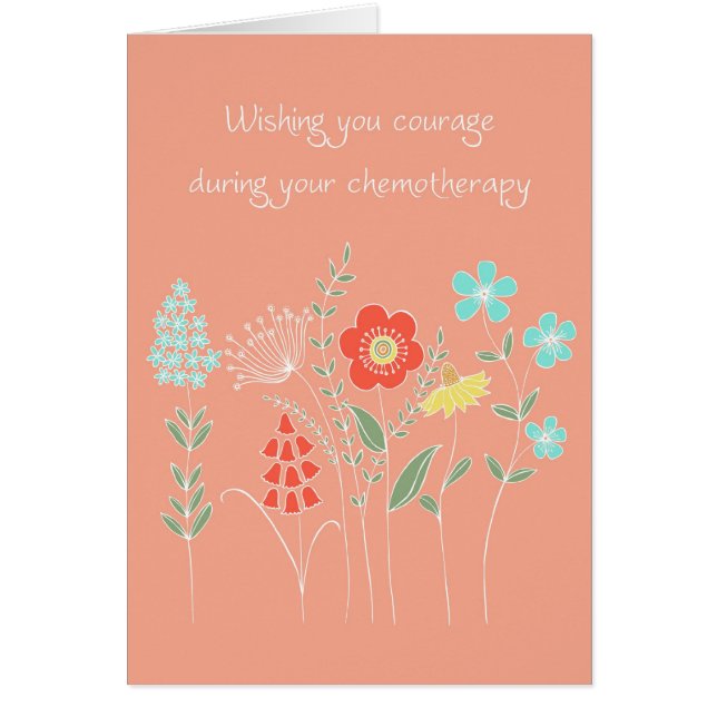 Cartão coragem durante a quimioterapia (Frente)