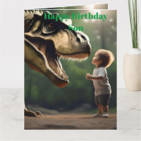 **"Coragem Liberada: Um Menino Enfrenta o T-Rex"