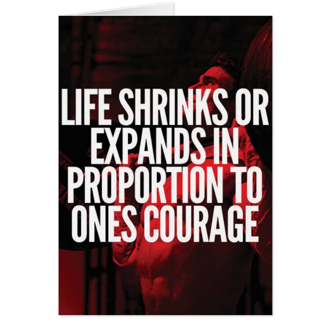 Cartão Coragem - Motivação do Workout (Frente)