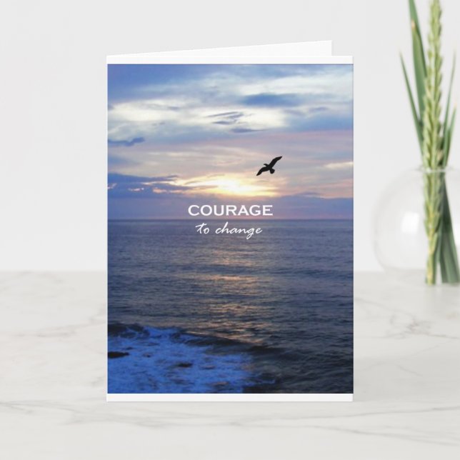 Cartão Coragem Para Mudar (Frente)