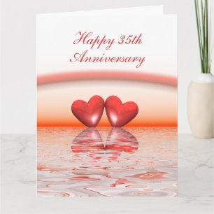 Cartão Corais do 35º aniversário