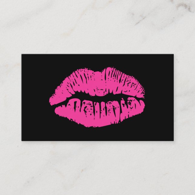 Cartão corajoso da referência do salão de beleza (Frente)