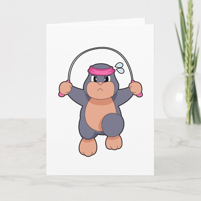 Cartão Corda de condicionamento físico (Frente)