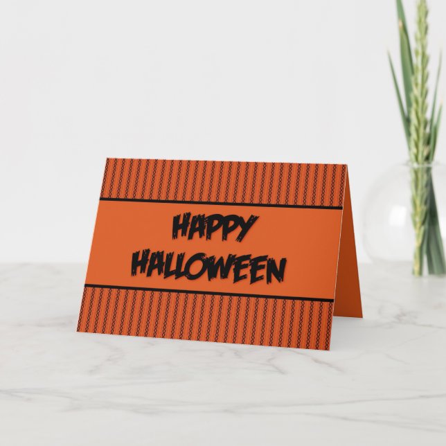 Cartão Cordas de Halloween (Frente)