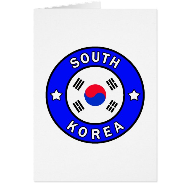 Cartão Coreia do Sul (Frente)