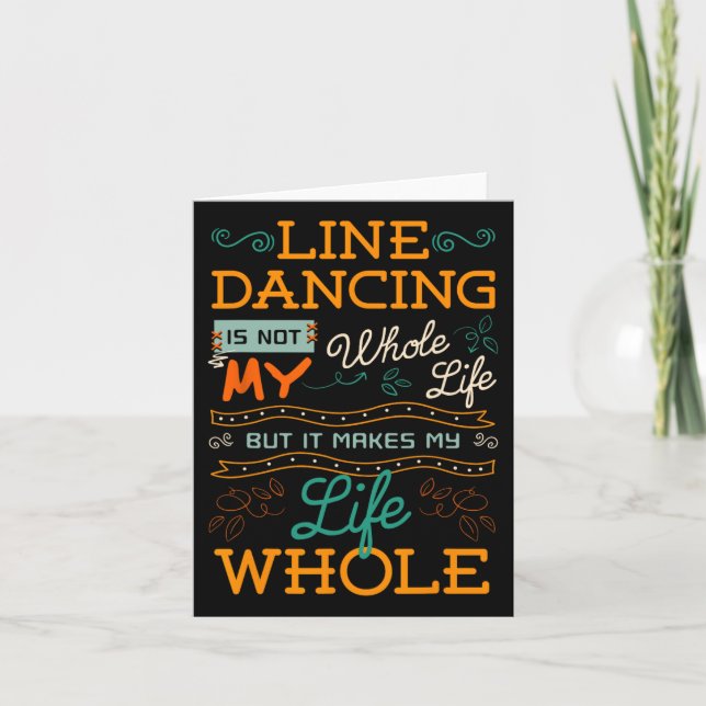 Cartão Coreógrafa de dança de linha Dan, grupo de profess (Frente)