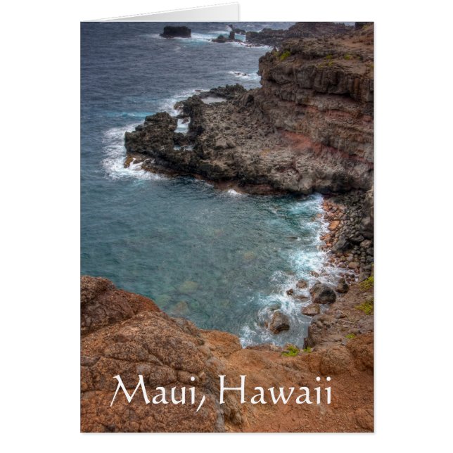 Cartão Cores de Maui, Havaí (Frente)