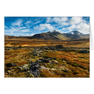 Cartão Cores de outono na paisagem