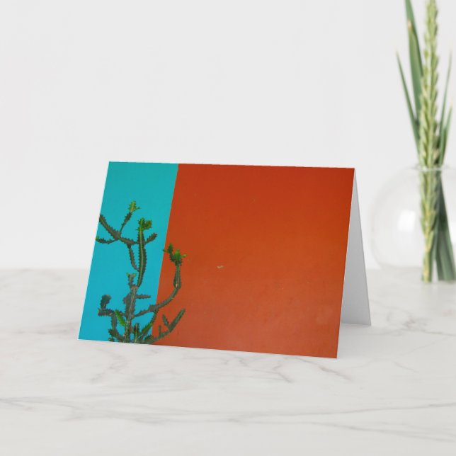 Cartão cores do cacto (Frente)