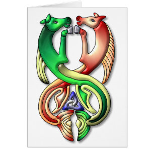 Cartão Cores do cavalo de água