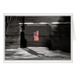 Cartão Cores em uma porta do celeiro