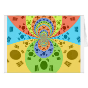 Cartão Cores Tradicionais do ouro Vermelho Africano