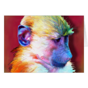 Cartão Corey, o babuíno