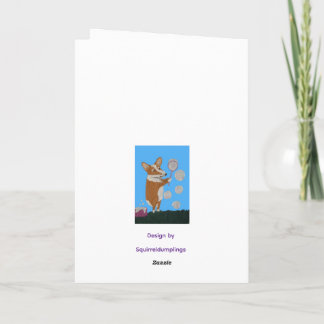 Cartão Corgi and Butterflies Happy Easter 