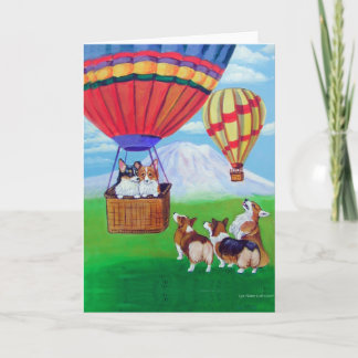 Cartão Corgi de Galês do Pembroke