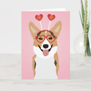 Cartão Corgi Dia dos Namorados