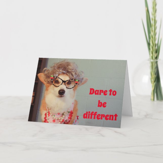 Cartão Corgi Encouragement Card (Frente)