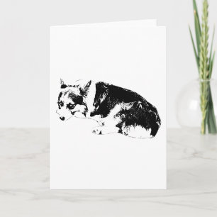 Cartão Corgi Ink, Palavras Afetuosas