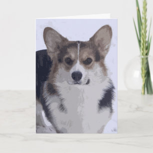 Cartão Corgi Tri-Color