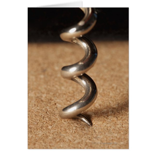 Cartão Corkscrew. (Frente)